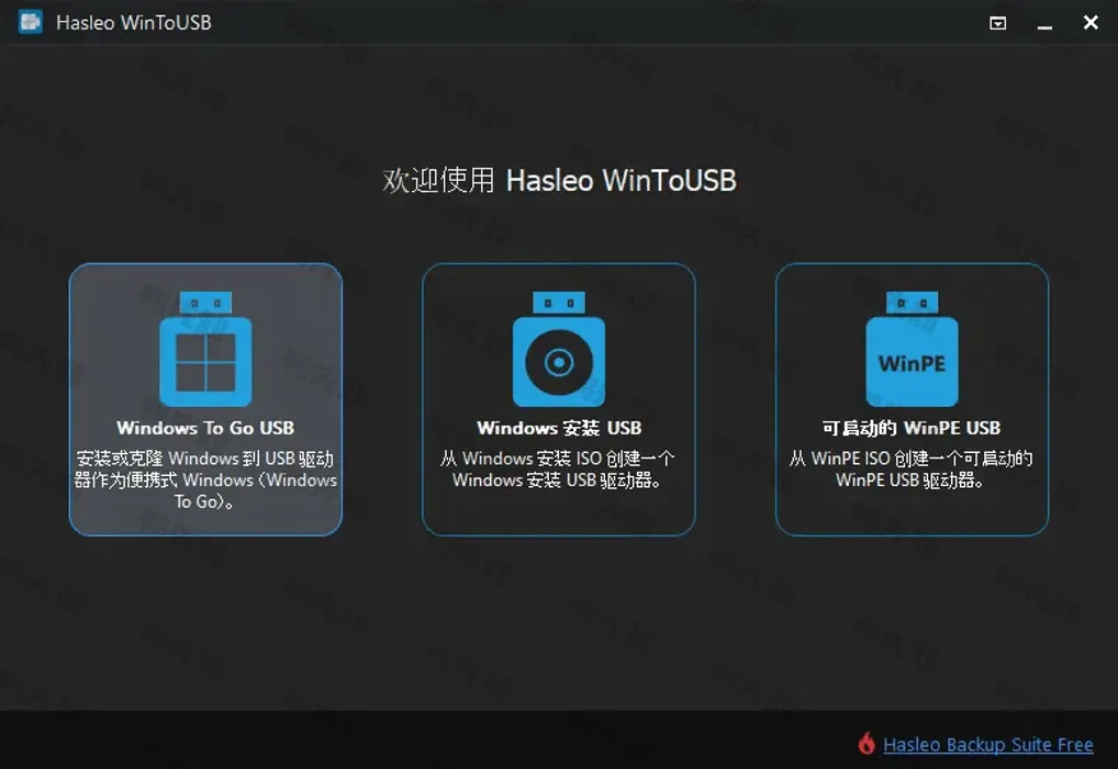 Hasleo WinToUSB 9.5.0 U盘安装系统工具，破解版